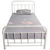 Metallica Metal Bed Frame King Single White