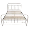 Metallica Metal Bed Frame Queen White