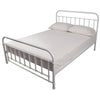 Metallica Metal Bed Frame Queen White