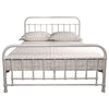 Metallica Metal Bed Frame Queen White