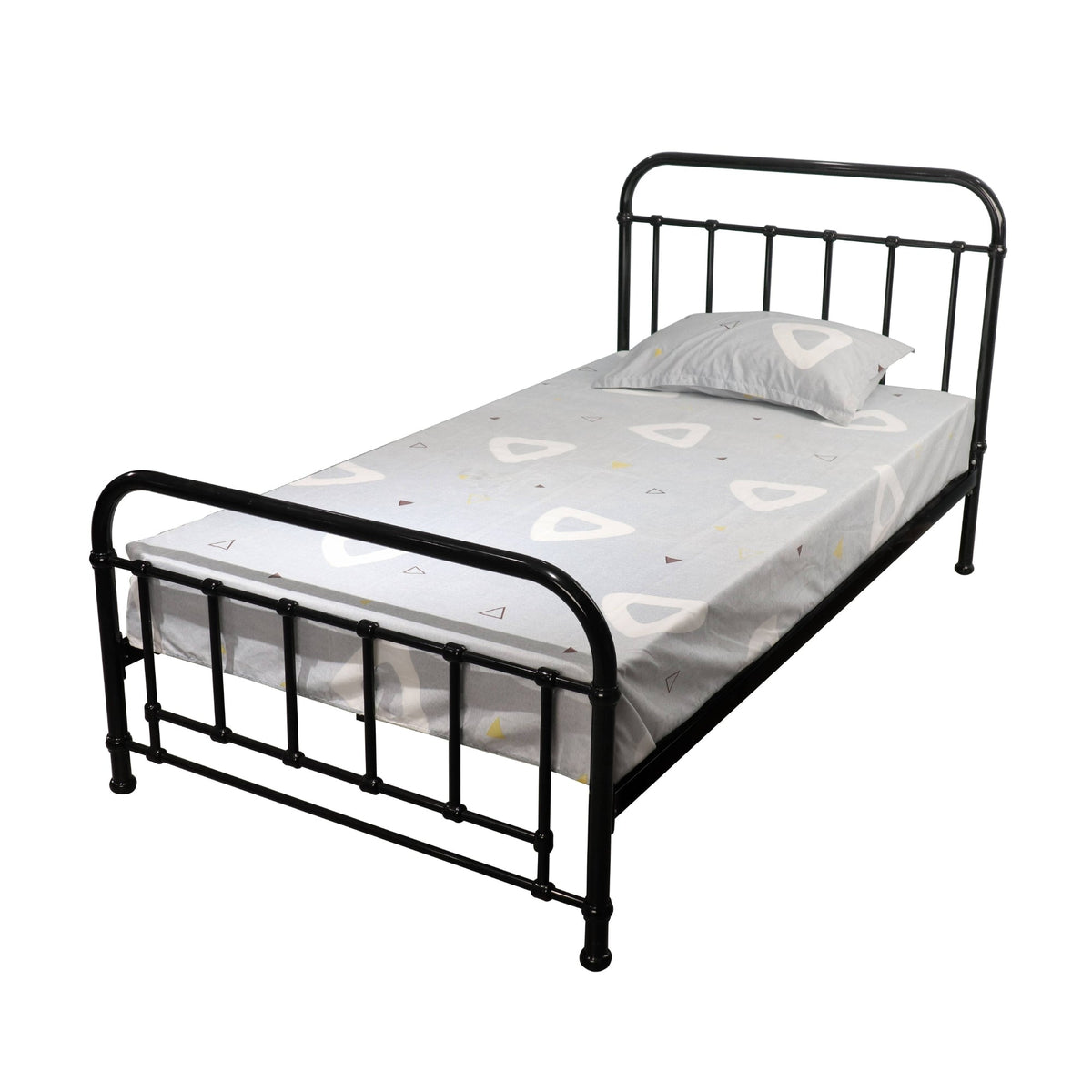 Metallica Metal Bed Frame Single Black