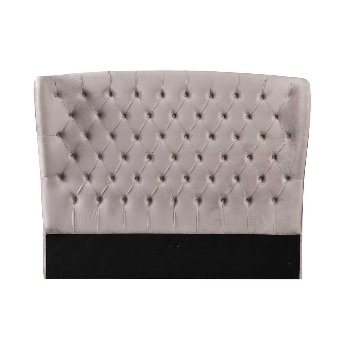 Raina Fabric Double Bed Frame Mink Beige