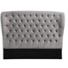 Raina Fabric Double Bed Frame Silver Grey