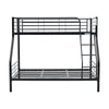 Sams Single Double Metal Bunk Bed Frame Black