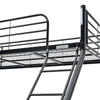 Sams Single Double Metal Bunk Bed Frame Black