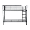 Sams Single Metal Bunk Bed Frame Black