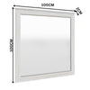 San Remo Dresser Mirror Washed White