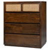Sharon Tallboy 5 Chest of Drawers Solid Rubber Wood Bed Storage Cabinet