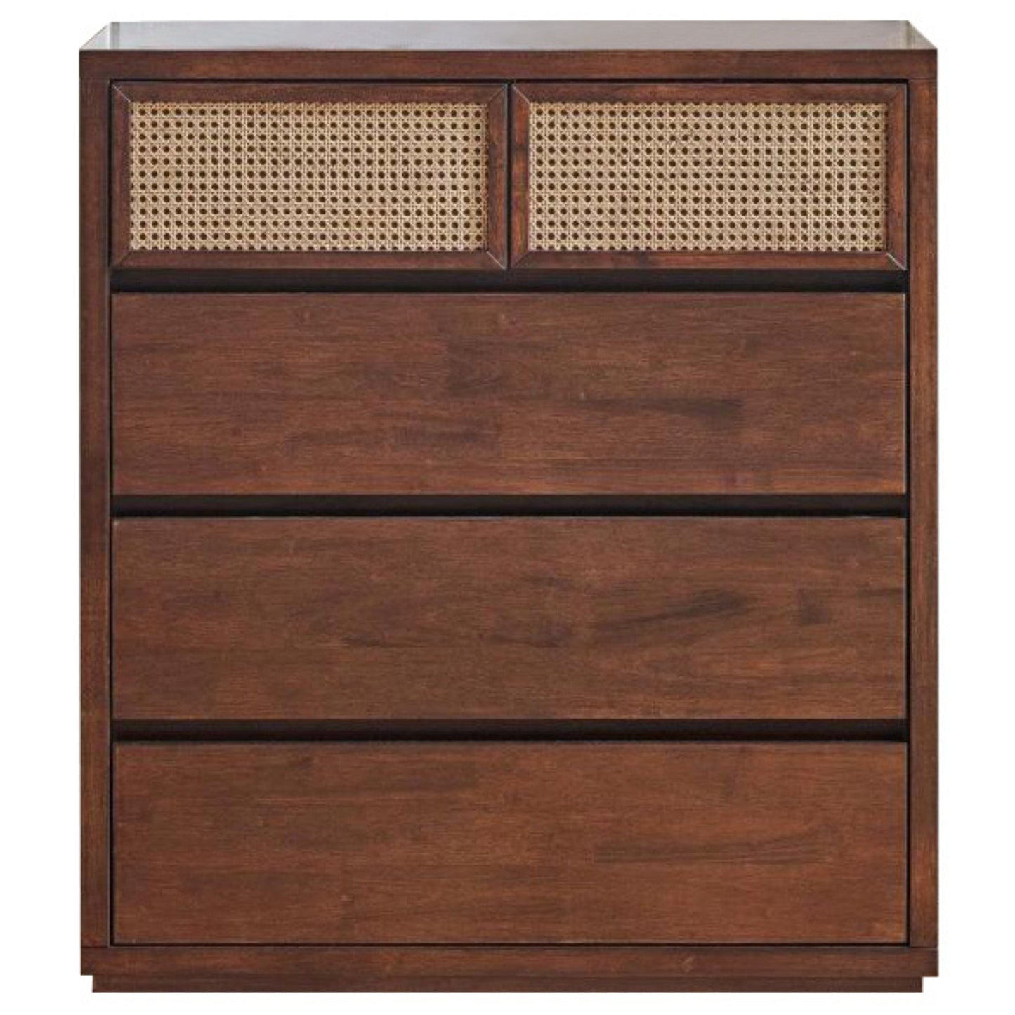 Sharon Tallboy 5 Chest of Drawers Solid Rubber Wood Bed Storage Cabinet
