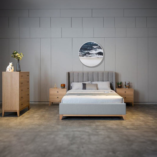 Skandinav Double Bed Frame Storm Grey