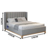 Skandinav Queen Bed Frame Storm Grey