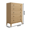 Skandinav Tallboy Cabinet Natural
