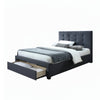 Sundance King Singe Bed Frame Storage Drawer Mid Grey