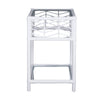 Sunny Rattan Cane Bedside Table White