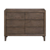 Suno Double Bedroom Suite Bed Frame Bedside Dresser Set Dark Grey