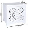 Surya Bedside Table White