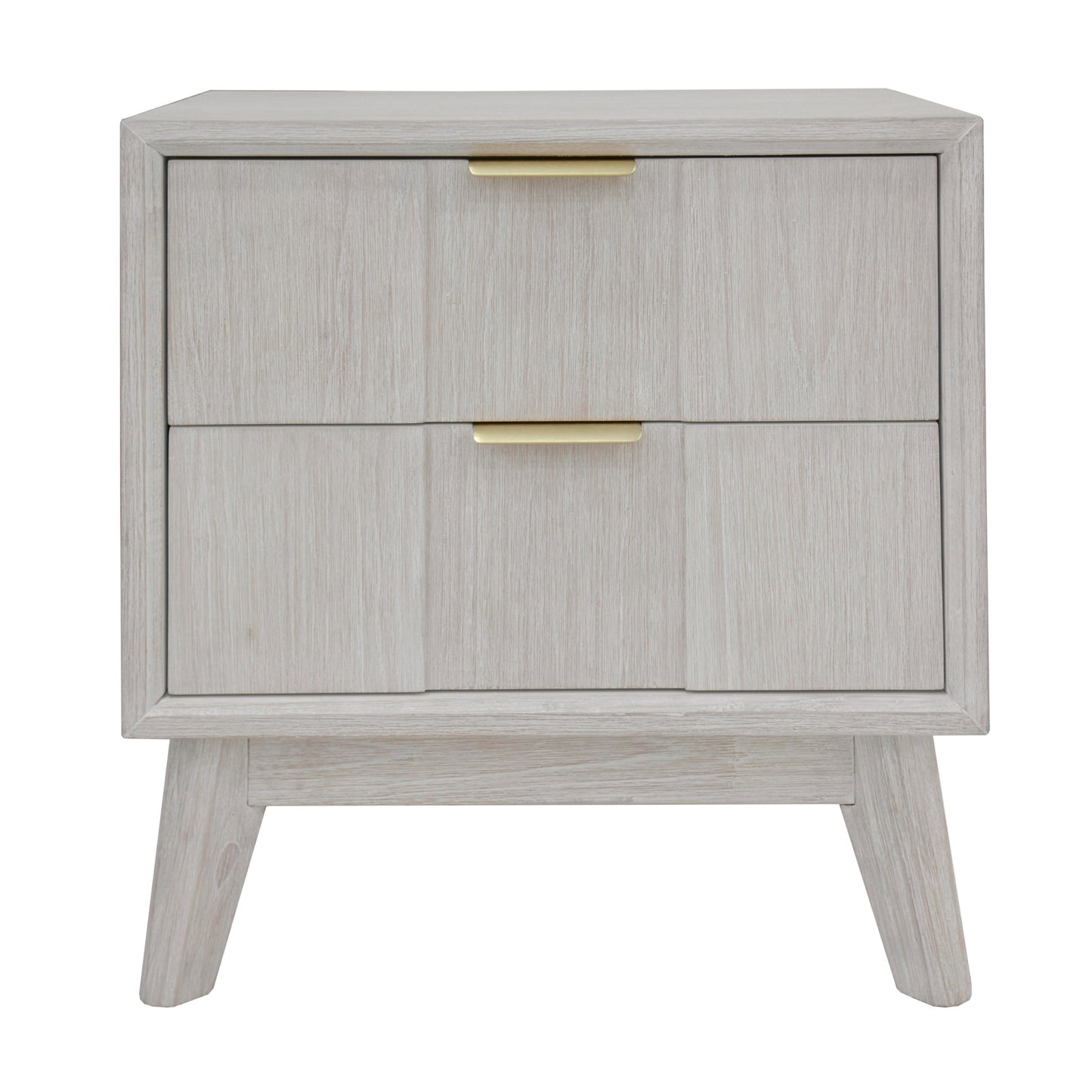 The Croft Bedside Table White Washed