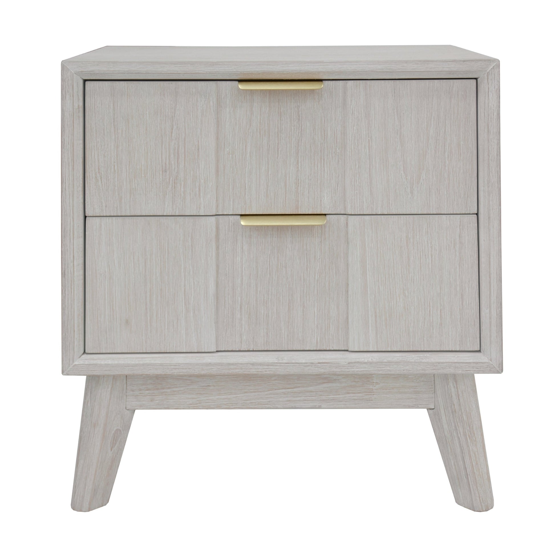 The Croft Bedside Table White Washed