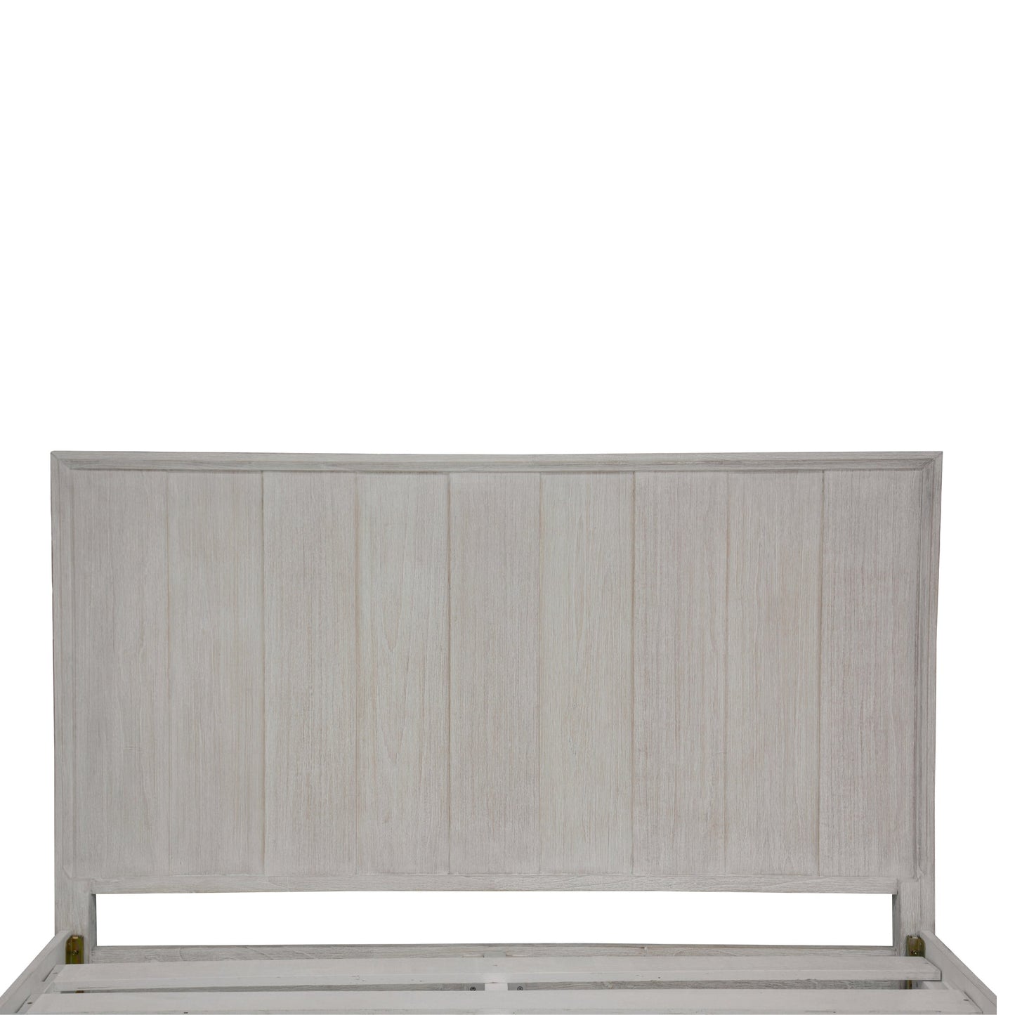 The Croft Queen Bed Frame Acacia Timber Frame White Washed
