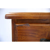 Umber Bedside Tables 3 Drawers Storage Cabinet Shelf Side End Table - Dark Brown
