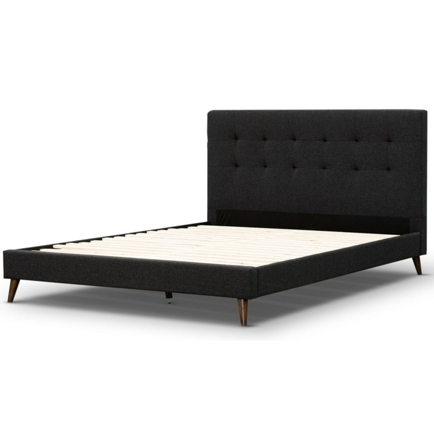Volga Bed Frame Double Charcoal