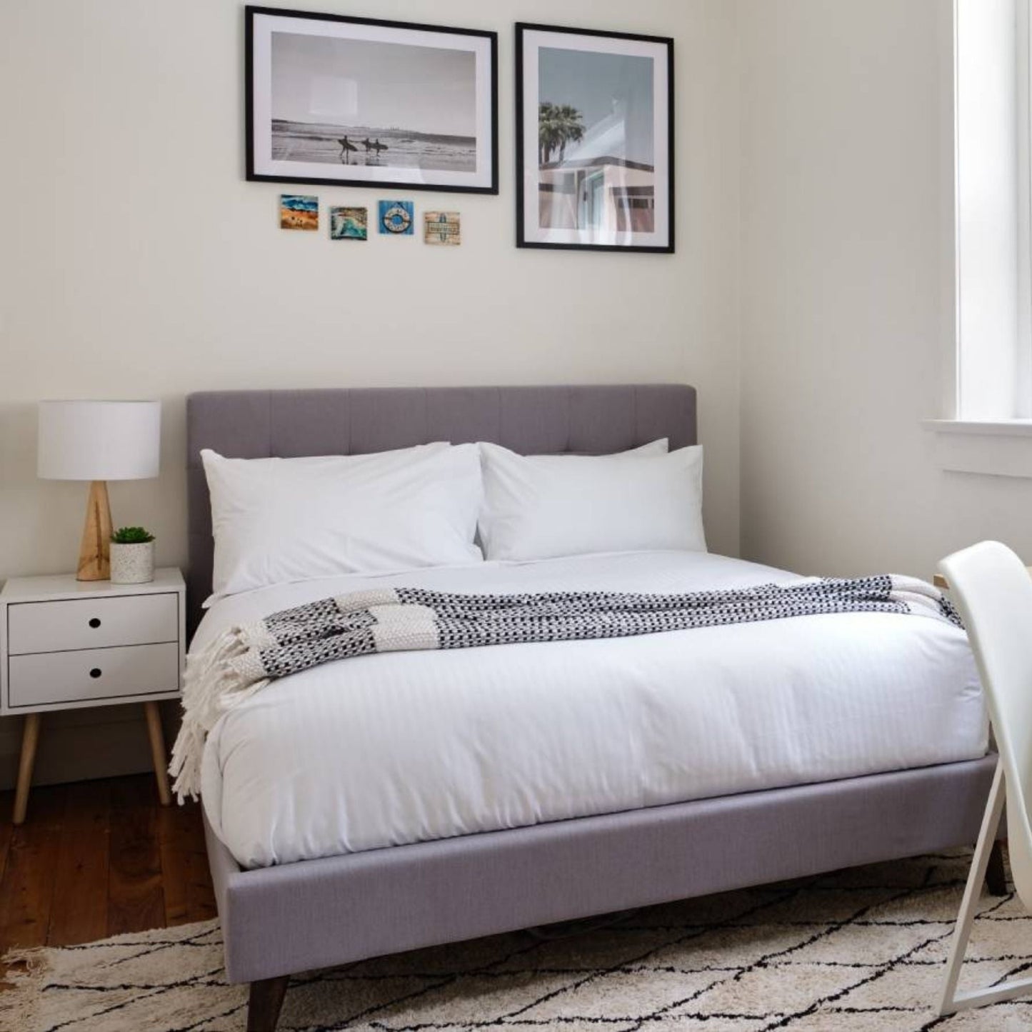 Volga Bed Frame Double Grey