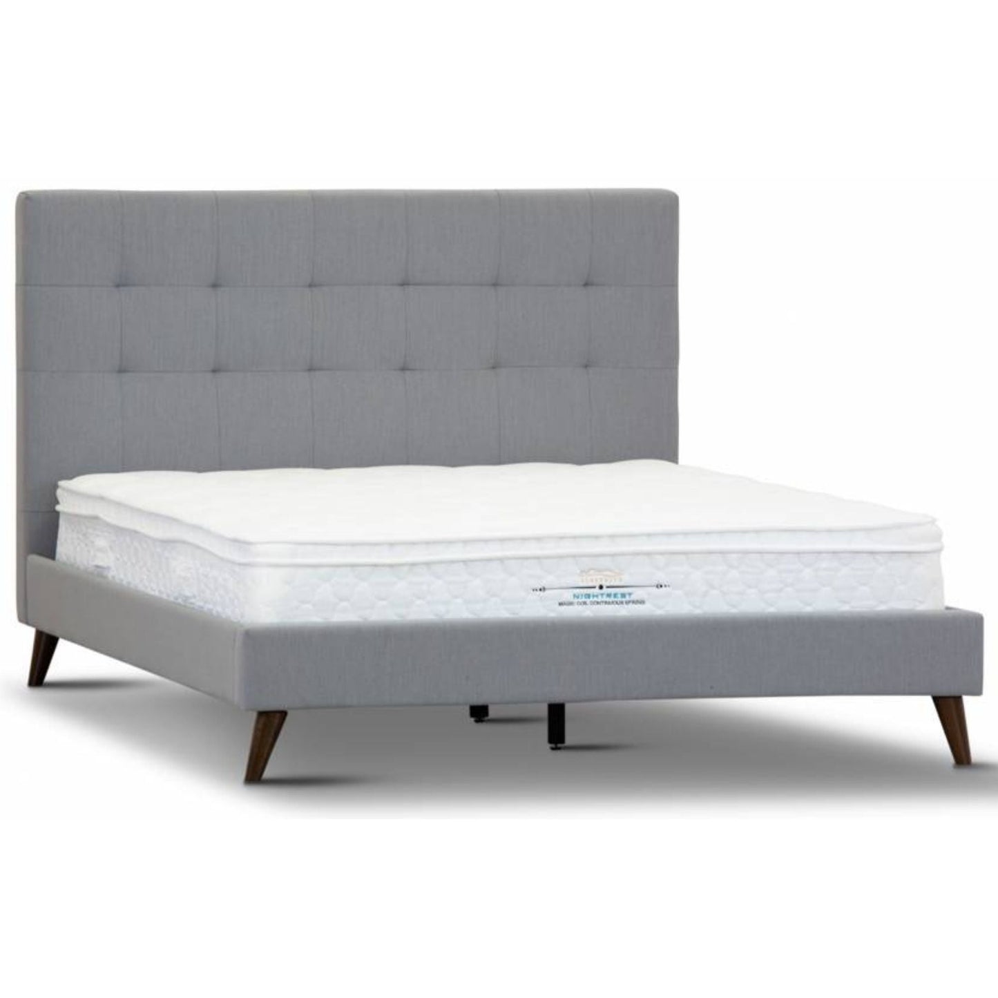 Volga Bed Frame King Single Grey