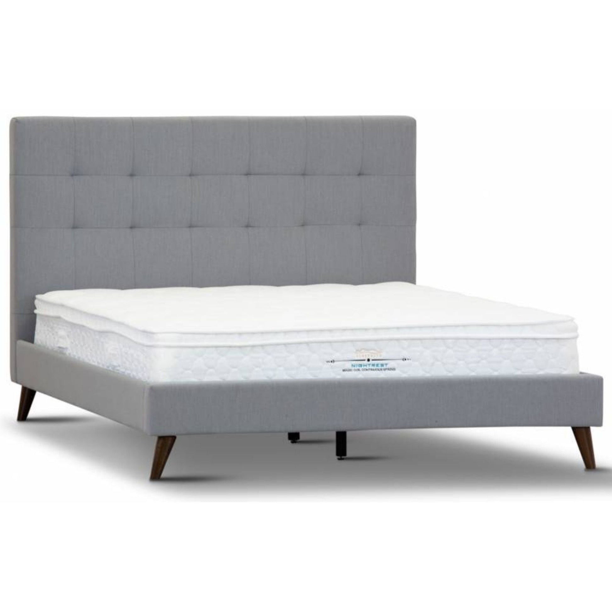 Volga Bed Frame King Single Grey
