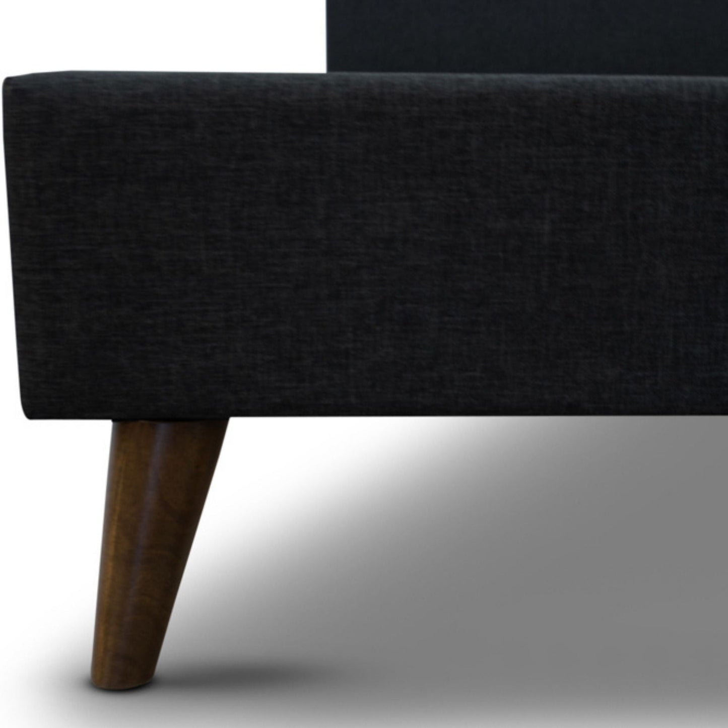 Volga Bed Frame Queen Charcoal