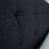Volga Bed Frame Queen Charcoal