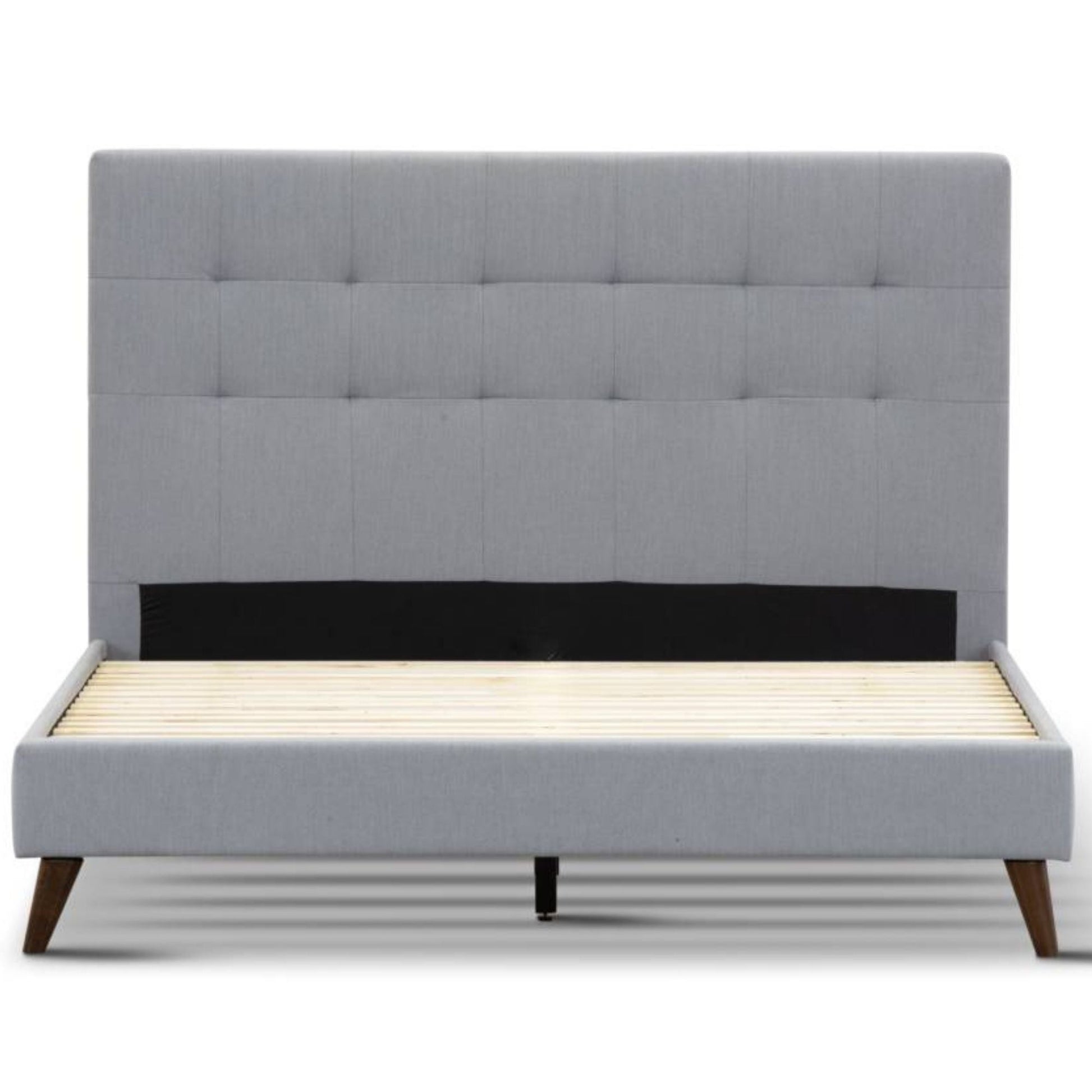 Volga Bed Frame Queen Grey