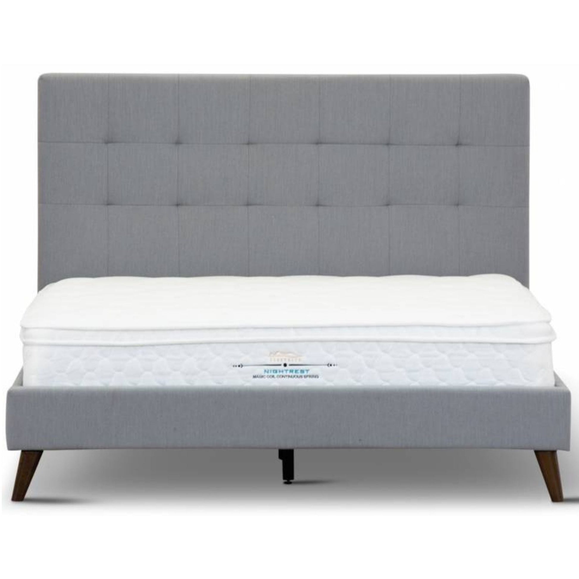 Volga Bed Frame Queen Grey