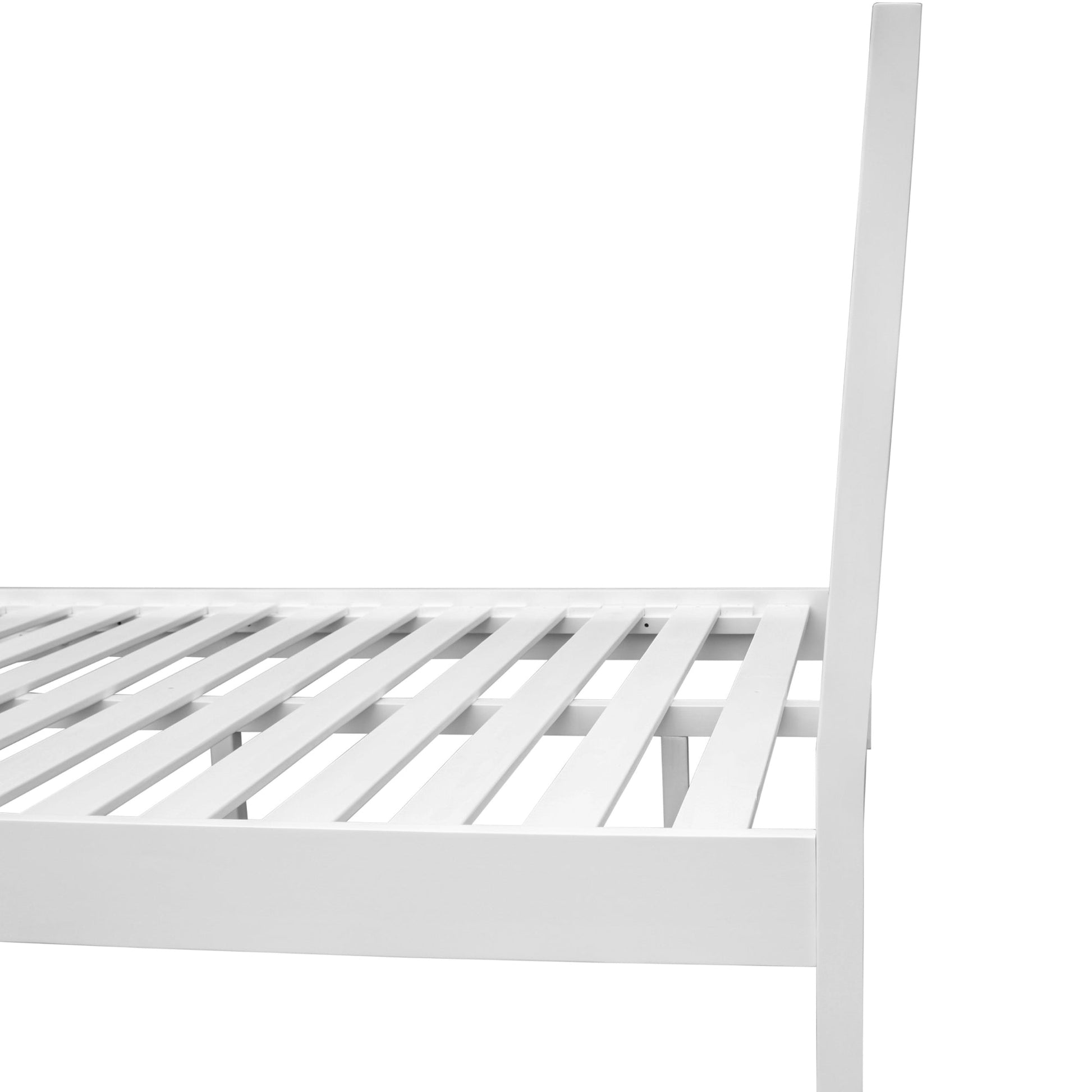 Wavey Queen Bed Frame White