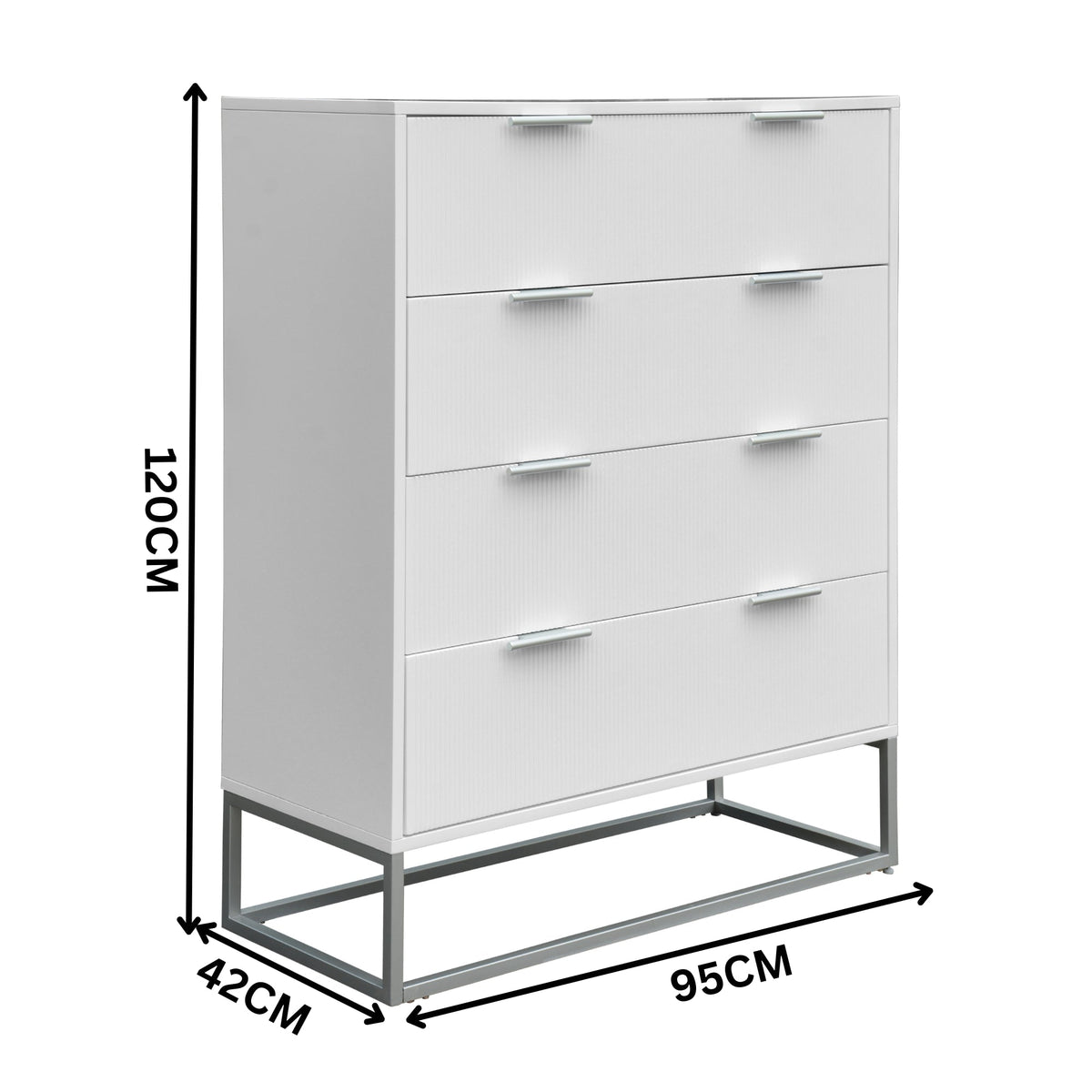 Wavey Tallboy White