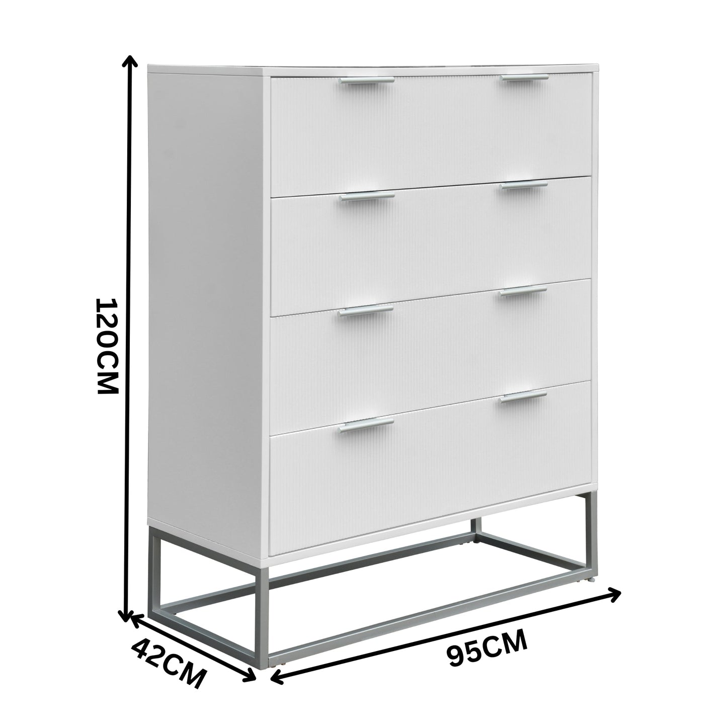 Wavey Tallboy White