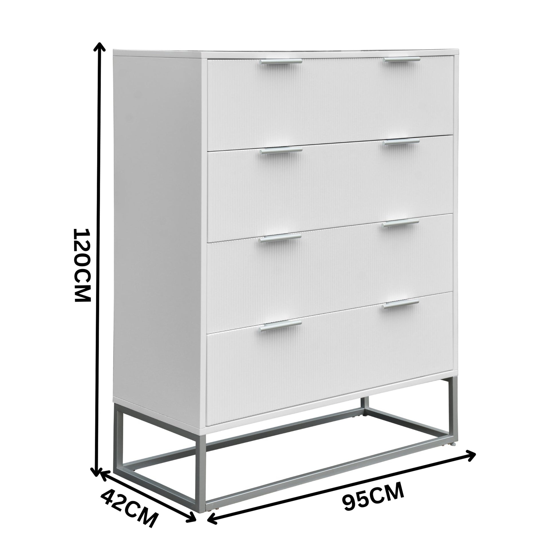 Wavey Tallboy White