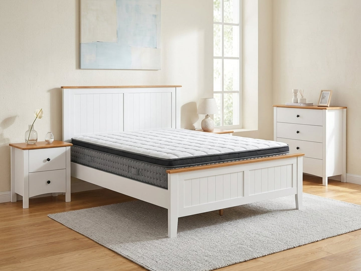 The Contemporary Contrast: a styled bedroom